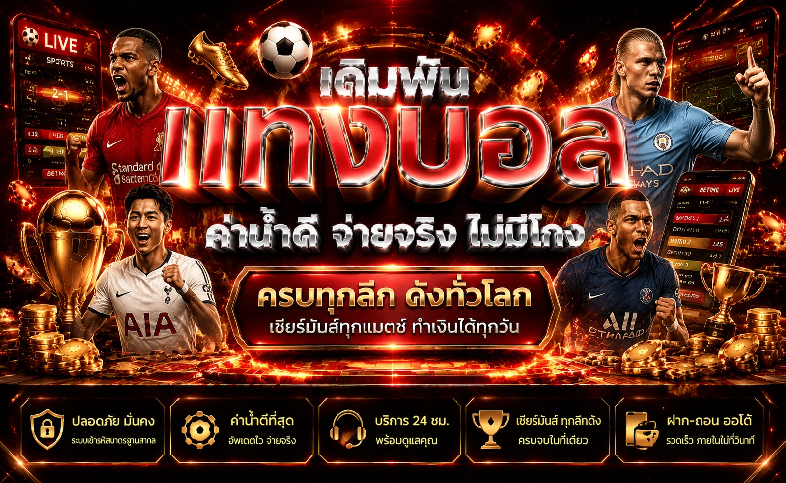 TMH168 แทงบอลออนไลน์ทุกลีกทั่วโลก ราคาน้ำดี เดิมพันสดเรียลไทม์